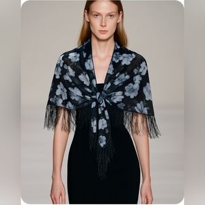 Women's shawl, summer, light size 35x35